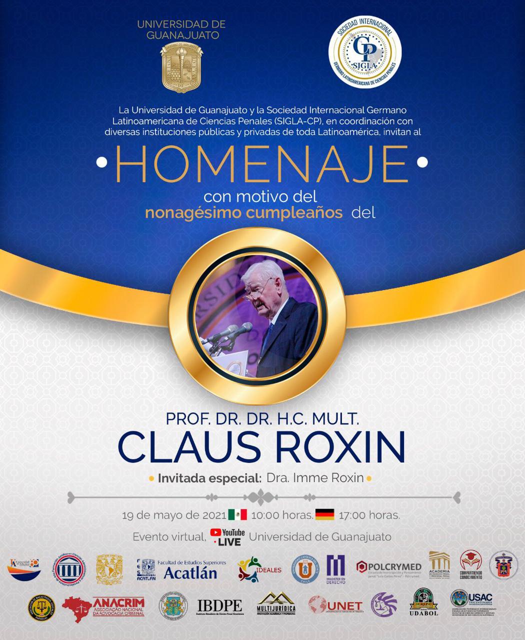 Homenagem ao Prof. Dr. Dr. H.C. Mult. Claus Roxin - Básica Comunicações ...