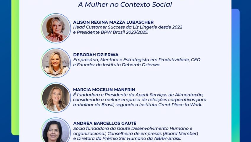Bom Dia RH e Café com Business abordará a mulher no contexto social, no dia 21/03 - Básica Comunicações - Assessoria de Imprensa Bom Dia RH e Café com Business abordará a mulher no contexto social, no dia 21/03 - Básica Comunicações - Assessoria de Imprensa